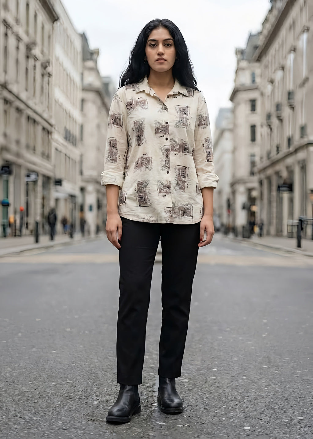 Ivory Sketch Shirt